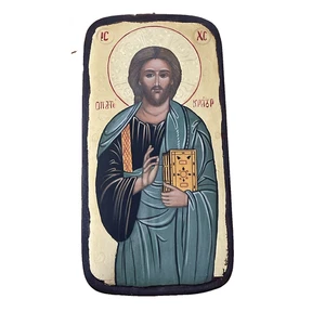 Handgemalte Replik Jesus bulgarische religiöse Ikone von Petya Pandilova 10x5 - Bild 1 von 10