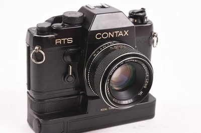 Contax RTS 35mm SLR con Yashica 50mm 1.7 y bobinadora en tiempo real #DV-RC33192 Foto 1 de 4