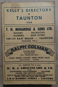 Vintage Original Kelly's Verzeichnis von Taunton Somerset 1968 - Bild 1 von 2
