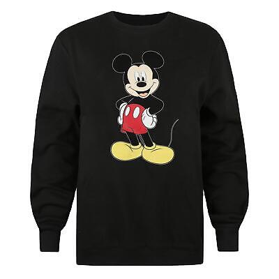 Disney Mickey Mouse Ladies Crew Sweatshirt  Boss Man Black S - XL Official • 21.54€