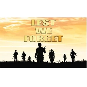 5' X 3' Lest We Forget Flag Soldies GRAN Bretaña recuerda Ejército Británico Segunda Guerra Mundial VE DAY - Imagen 1 de 1