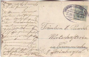 GERMANY. 1913/BahnPost, picture postcard/train:Germany-Russia. - Picture 1 of 2