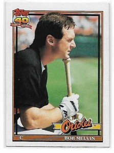 1991 Topps #249 Bob Melvin NM-MT Orioles