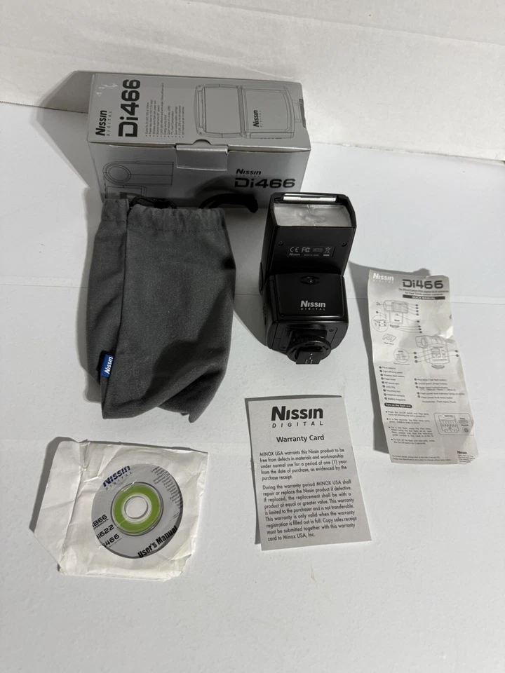 Nissin Speedlite Di466 for Canon Flash Complete In Box - Image 1 of 4