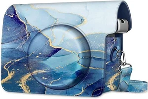 Case for Fujifilm Instax Wide 300 Vegan Leather Bag Cover with Removable Strap - Picture 1 of 14