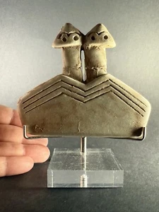 ANCIENT SYRO TEL BRAK STONE CARVED ALL SEEING EYE IDOL - CIRCA 3000 BCE - Picture 1 of 11