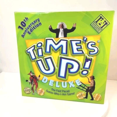 Time's Up Deluxe 10th Anniversary Fast Paced Guess Who Board Game Complete - Image 1 of 4