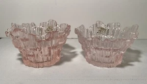 2 WIKINGER GLAS Dalzell PINK ICE Glimmer VOTIVKERZENHALTER MCM mit Aufklebern - Bild 1 von 17