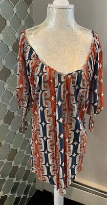 T-Bags Los Angeles Printed knit Dress size XS Multi color boho chic  RARE Foto 1 de 4