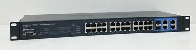 TRENDnet TL2-E284 24-Port 10/100 Mbps Layer 2 Managed Switch with 4 x 1Gb Por... - Image 1 of 4