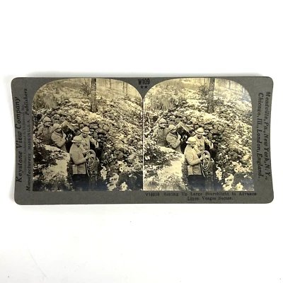 Fotos antiguas de la Primera Guerra Mundial Keystone View Co configuración reflector grande Vosges V18838 Foto 1 de 4