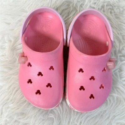 Zapatos zueco CROCS para niños talla J 3 Minnie Mouse Disney Crocband Foto 1 de 4
