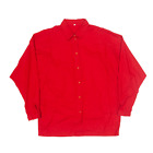 Plain Shirt Red Long Sleeve Womens M