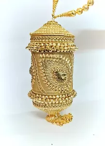 Handgefertigte ethnische indische Hochzeit Luxus goldene Clutch mit AD Steinarbeit - Bild 1 von 8