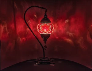 Rote in Schwan stern Mosaiklampe Große L Handgefertigt Orientalisch Mosaik Glass - Bild 1 von 1