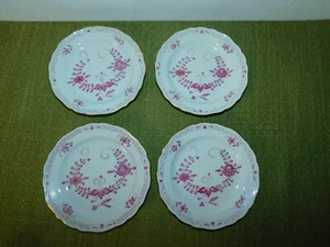 4 Stück Meissen Kuchenteller " Indisch purpur " mit Goldrand! - Bild 1 von 10