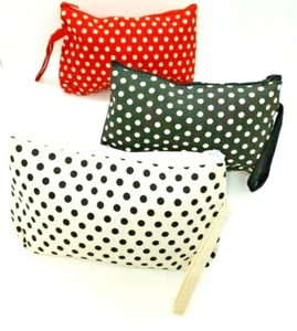 neceser lunares flamenco maquillaje viaje bag mujer make up cute cosmetic bolso - Picture 1 of 11