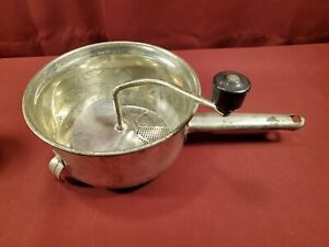 Vintage Foley No. 101 Stainless Steel Food Mill Ricer Masher, 2 Quart