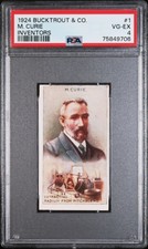 1924 Bucktrout & Co INVENTORS #1 M. CURIE PSA 4 VG-EX
