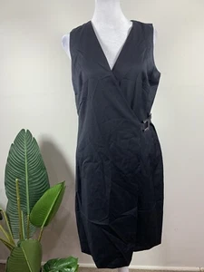Gurjot New York WOMENS Black Wrap Dress, Size 4 - Picture 1 of 9