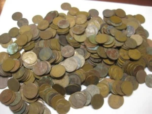 3 Pounds 2 Ounces of 1930's mixed Wheat Lincoln cents/ Problems - Picture 1 of 3
