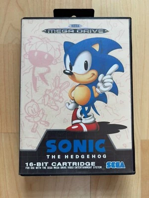 Sonic the Hedgehog Sega Mega Drive, Complete - Sega Genesis - Pal, Very Good Con - Image 1 of 3
