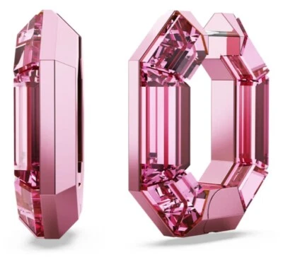 Pendientes de aro Swarovski Lucent nuevos con etiquetas, forma octágono, pequeños, rosa - 5680783 Foto 1 de 4