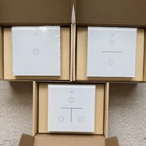 EU 86 Style Wifi Smart Wall Light Switch Wireless Tempered Glass Touch Alexa,etc - Picture 1 of 13