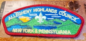 BSA Allegheny Highlands Council CSP S-181 2013 light green Fluer-de-lis {moww} - Picture 1 of 2