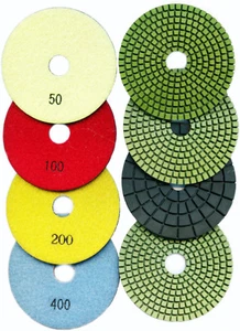 Diamantschleifpads, Polierscheiben Ø125, Schleifpad zur Nassanwendung - Bild 1 von 10