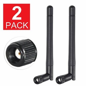 2-Pack RP-SMA Antenna for WiFi 2.4GHz/5Ghz Wireless Router or Card