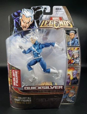 Marvel Legend Quicksilver Action Figure Blob Series BAF 2006 Hasbro Blue Variant Cover