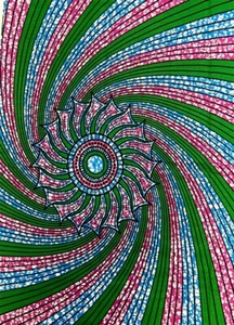 Alta Moda Diseño de Remolino en Estampado de Cera de Ankara - se vende por 6 yardas - 100% algodón - Imagen 1 de 2
