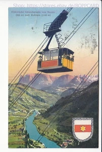 ITALY, PROVINCE OF BOLZANO, BOLZANO, CABLE CAR n KOHLERN, BOLZANO, SOUTH TYROL 1913 - Picture 1 of 2