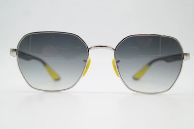 Ray Ban LITEFORCE RB 6594-M Ferrari Silver Gray Yellow Oval New Sunglasses - Image 1 of 4