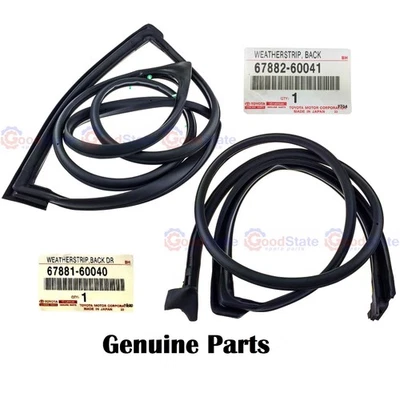 Genuine Toyota LandCruiser HZJ75 Troopy Back Barn Door Weatherstrip Seal Set - image 1 of 4