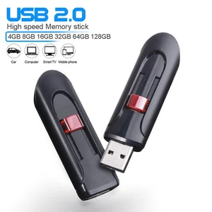 Push-Pull USB Flash Drive 128GB Gift Memory Stick 64GB Portable Pendrive 32GB - Bild 1 von 17