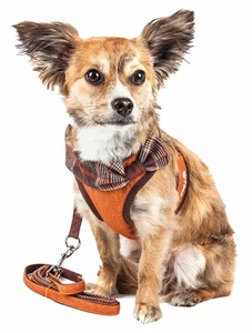 ® Luxe Collection Pawsh 2-in-1 Dog Harness and Leash with Pet Bowtie - Pet Ha... - Picture 1 of 8
