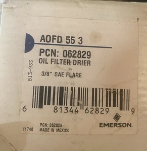 EMERSON AOFD-55-3 / 062829 OIL FILTER DRIER 3/8" SAE FLARE - Picture 1 of 1
