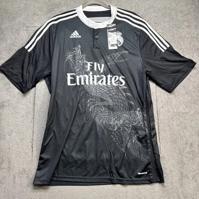 Adidas Real Madrid Dragon James #10 Black 2014/15 Third Kit Climacool Jersey XL - Image 1 of 4