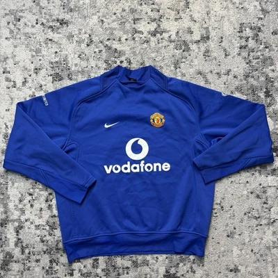 Vintage Nike Manchester United Football Sweatshirt Soccer Warmup Mens Size Large - Image 1 of 4