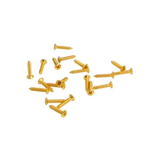 Musiclily 20Pcs Gold 2.5x15mm Metric Thread Guitar String Guide Mounting Screws - Picture 1 of 4