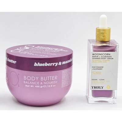 TRULY Beauty Moonicorn Niacinamide Shimmer Serum + Ciroa Blueberry Body Buttter - Image 1 of 4