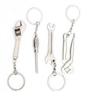 4pcs Mini Wrench Tool Keychain Metal Spanner Keyring Pendant Key Holder Organ... - Picture 1 of 7