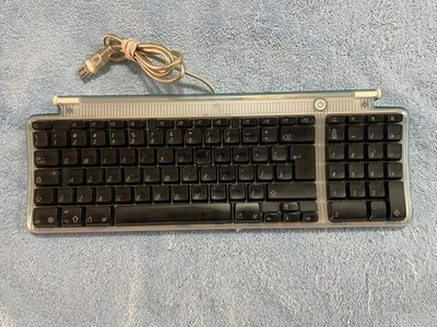 Vintage Apple iMAC FR Keyboard Translucent Blue M2452/M4848 - Tested & Working - Image 1 of 4