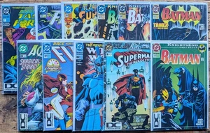 🔑 DC UNIVERSE LOGO Variant 11 Book Lot HTF VF/VF+ Superman Batman Wonder Woman - Picture 1 of 24