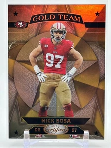Espejo de equipo dorado certificado Nick Bosa 2023 bronce/249 #GT-16 49ers - Imagen 1 de 2