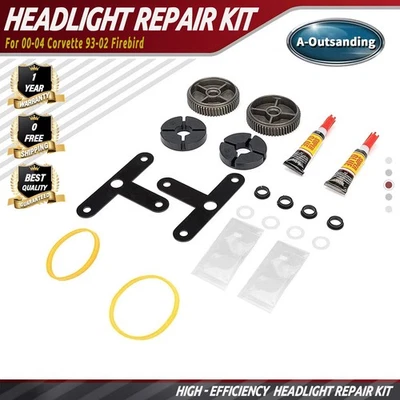 Headlight Motor Repair Kit Synthetic metal Gear For 00-04 Corvette 93-02Firebird - Image 1 of 4