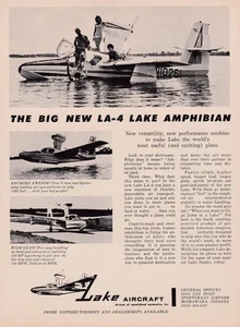 1966 Lake LA-4 Amphibian Aircraft Ad 7/22/2025e - Picture 1 of 1