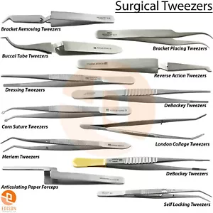 Dental Tweezers Surgical Cotton & Dressing Forceps Nursing Veterninary Forceps - Picture 1 of 16